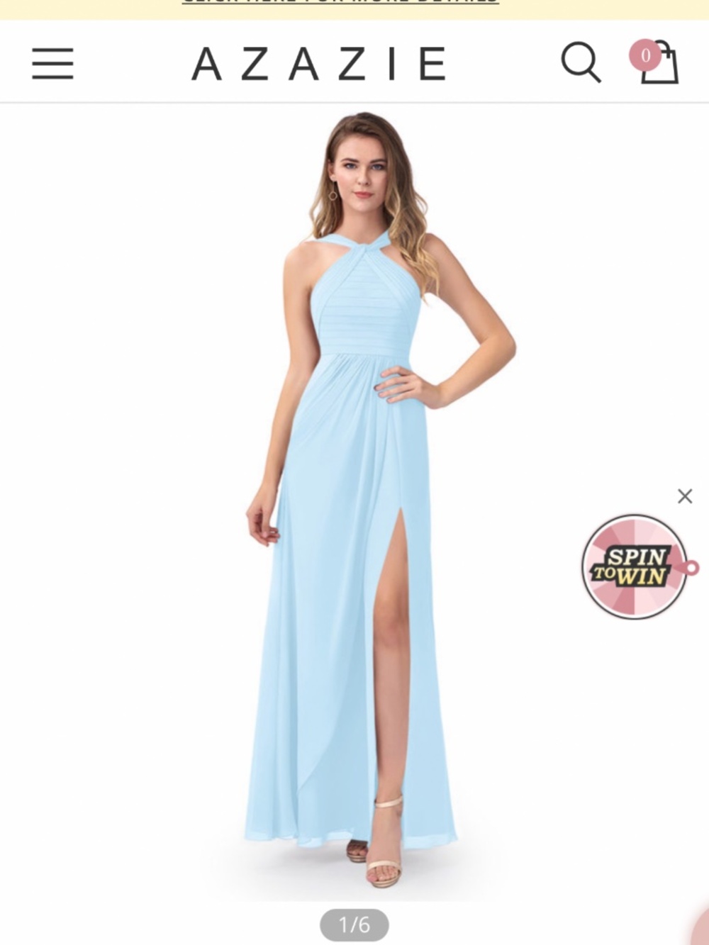 Azazie Mellie style bridesmaid/ evening dress